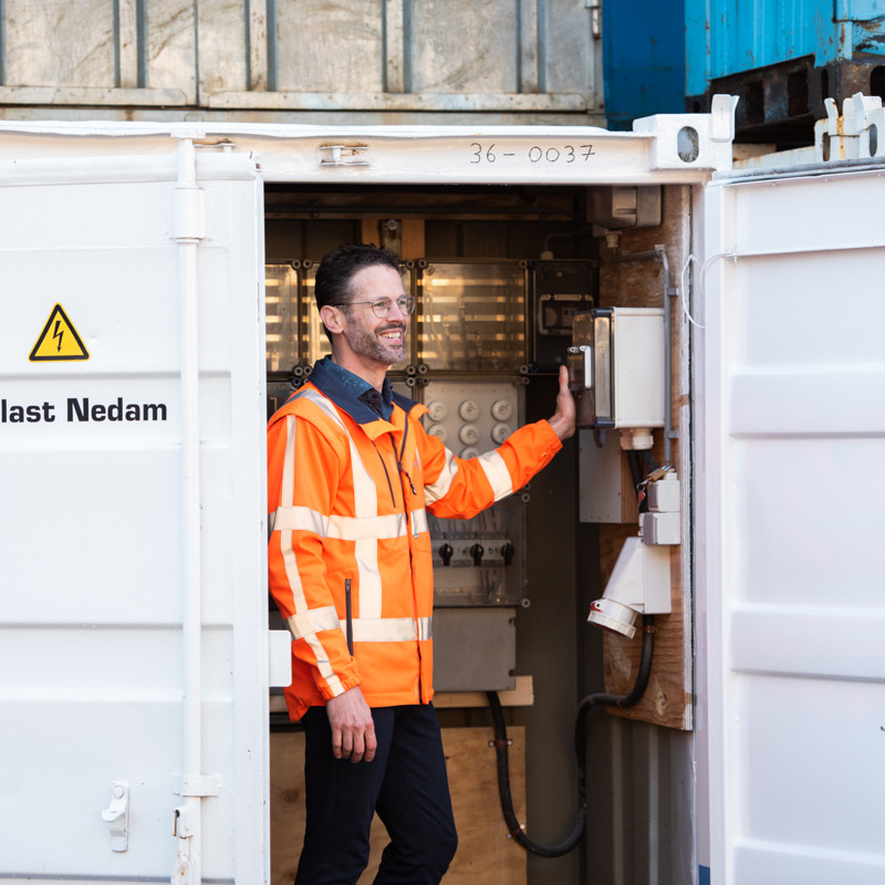 Rik van de Weijer, manager bouwplaatsinrichting bij Ballast Nedam Materieel in Almere
