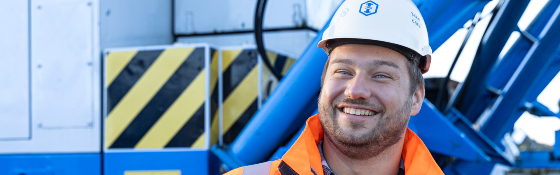 Werkvoorbereider Tommy van Arkel op een infra project van Ballast Nedam
