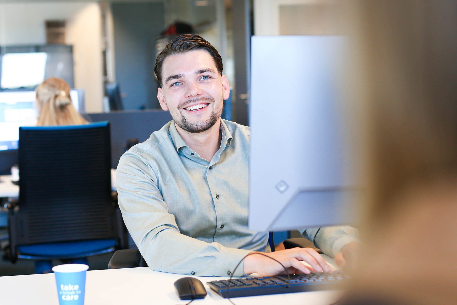 Pascal Hoijer, werkt tijdens zijn traineeship bij Ballast Nedam aan verschillende projecten