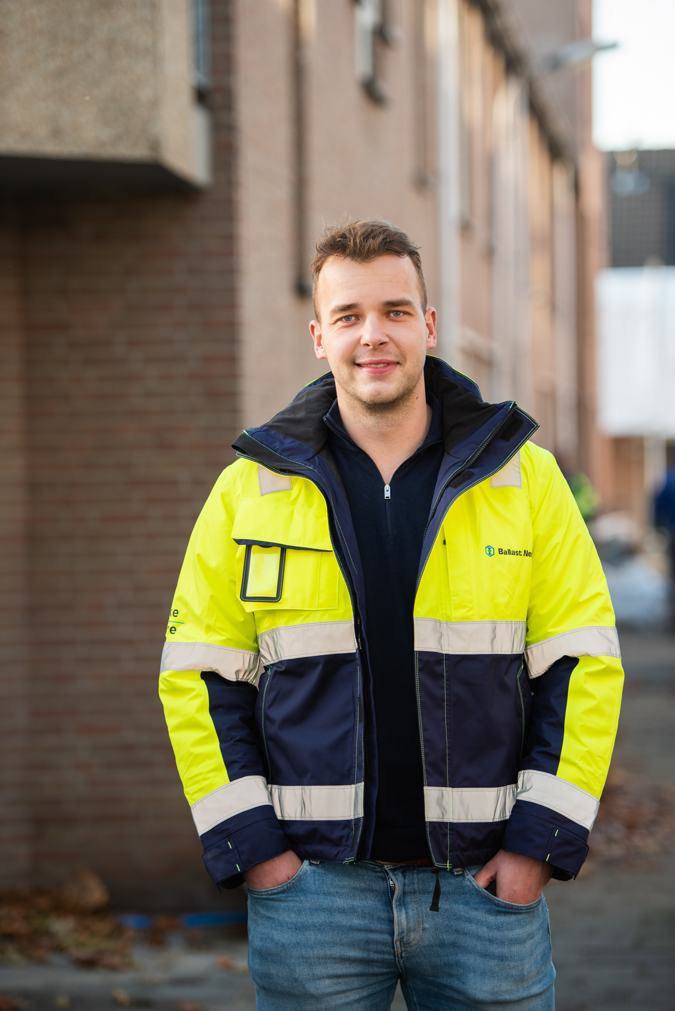 Maarten van Houtum, senior projectcoördinator bij Ballast Nedam Zuid, op projectbezoek